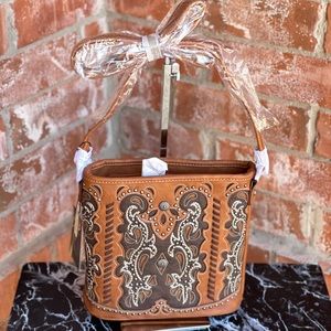 Montana West Brown Concho Crossbody NWT